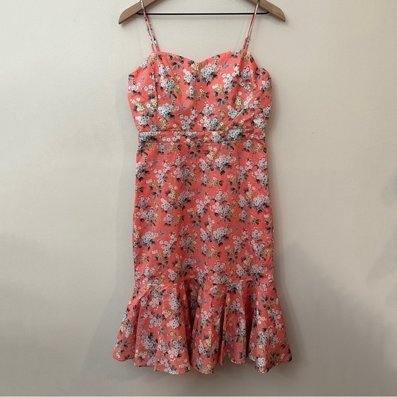 Nwt J. Crew Ruffle-hem Midi Dress in Liberty Josephine floral, Size 4, Pink - Picture 1 of 10